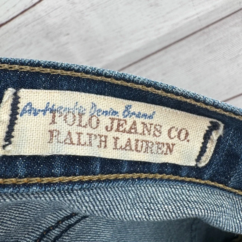 Polo‎ Ralph Lauren Kelly Jeans Stretch Denim Bootcut Dark Wash Women's Size 8 - Picture 14 of 16